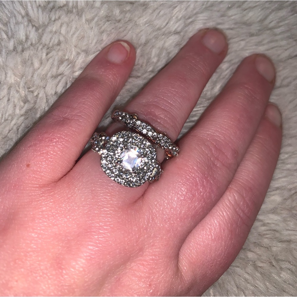 Wedding Ring Set/engagement Set - Picture 2 of 6